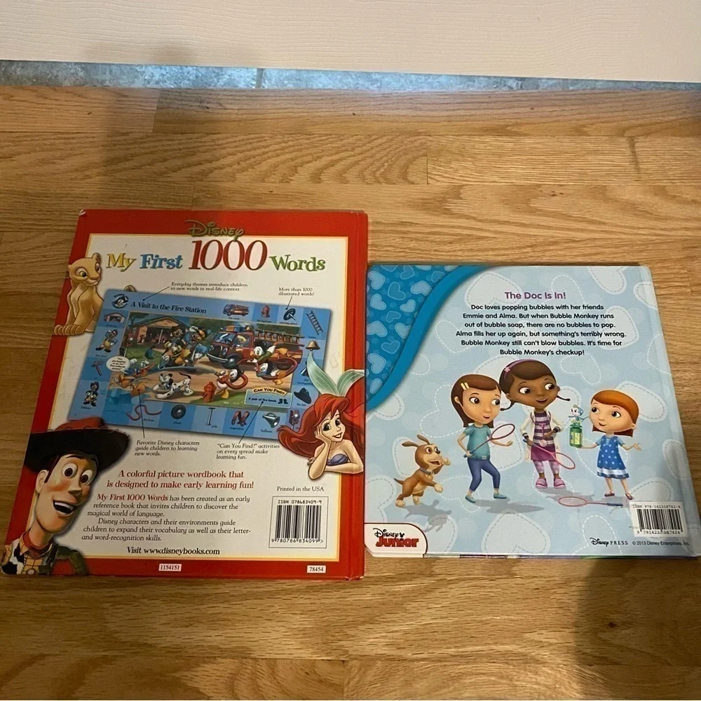 Disney My First 1000 Words Hardcover Book Doc Mcstuffins Bubble Trouble
